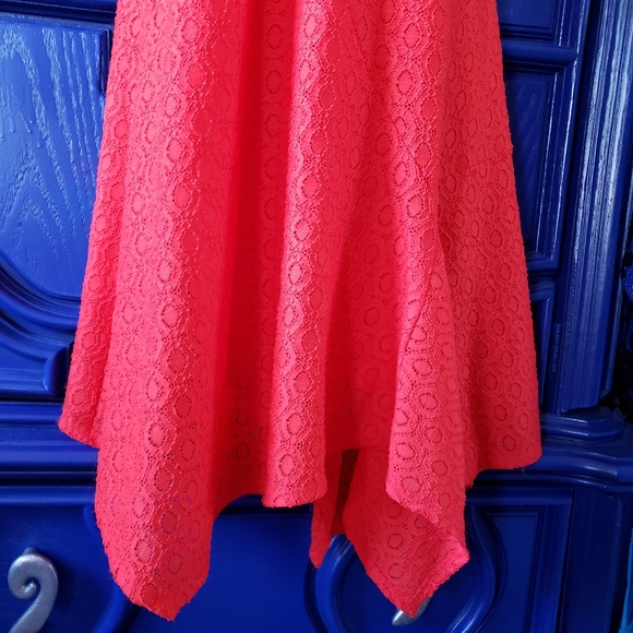 Sleeveless Bright Red Fit n Flare Dress Dana Buchman - Picture 6 of 14